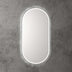 Aulic Beau Monde Touchless Framed Led Mirror 903x453mm Oval Gun Metal