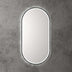 Aulic Beau Monde Touchless Framed Led Mirror 903x453mm Oval Matte Black