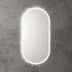 Aulic Beau Monde Touchless Framed Led Mirror 903x453mm Oval Matte White