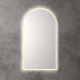 Aulic Canterbury Touchless Framed Led Mirror 903x503mm Arched Brushed Gold
