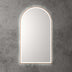 Aulic Canterbury Touchless Framed Led Mirror 903x503mm Arched Brushed Bronze