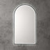 Aulic Canterbury Touchless Framed Led Mirror 903x503mm Arched Matte Black