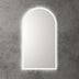 Aulic Canterbury Touchless Framed Led Mirror 903x503mm Arched Matte White