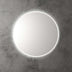 Aulic Windsor Touchless Framed Led Mirror 903mm Round Brushed Nickel