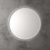 Aulic Windsor Touchless Framed Led Mirror 903mm Round Matte Black