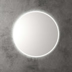 Aulic Windsor Touchless Framed Led Mirror 903mm Round Matte White