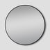 Framed Mirror 700mm Round Matte Black
