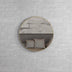London Framed Mirror 700mm Round Brushed Yellow Gold