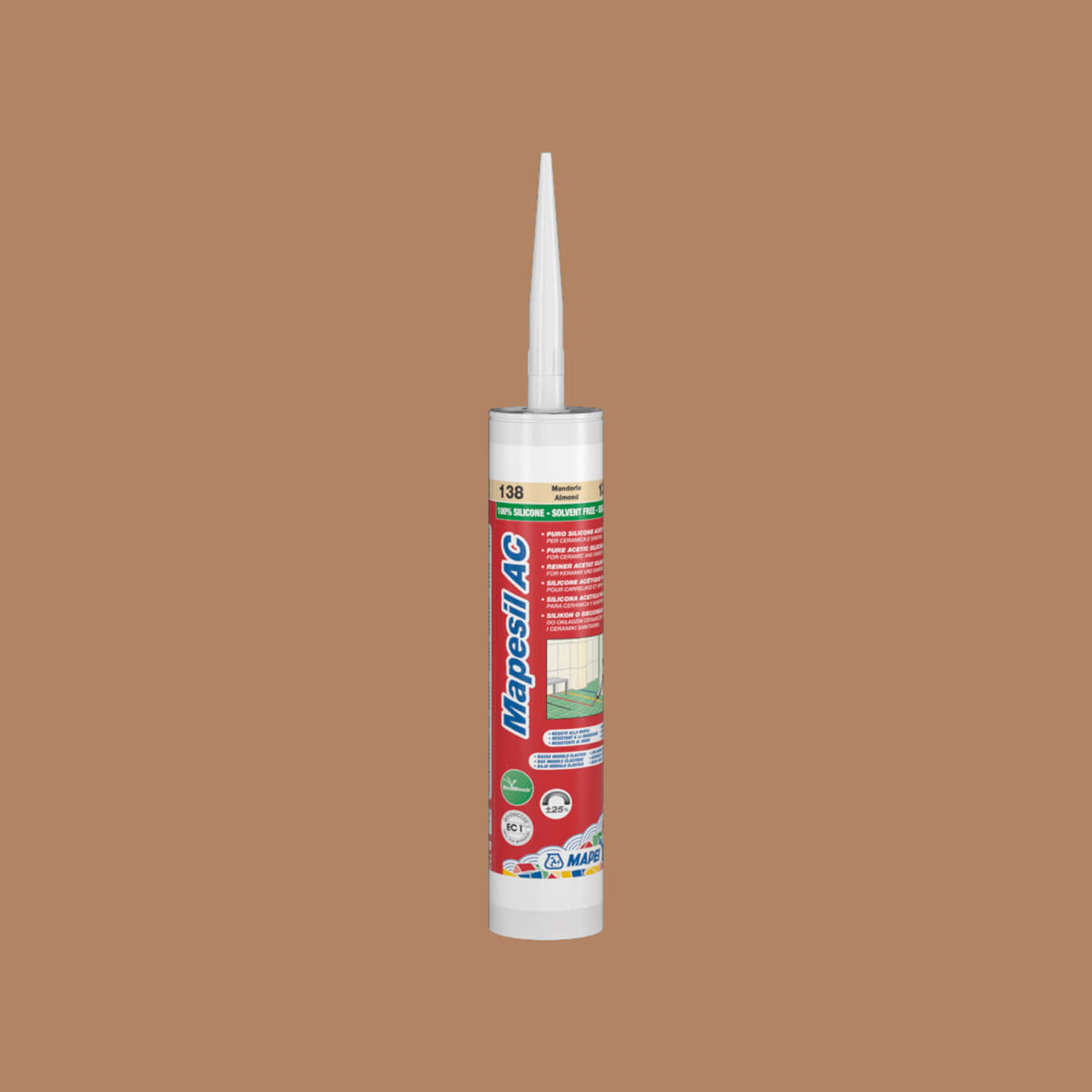 Mapei Silicone AC 310ml 142 brown 310ml cartridge sealant by Tilemall