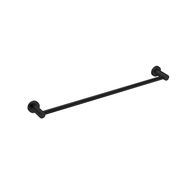 Nero Mecca Single Towel Rail 600mm Matte Black Bathroom Accessories Nero   