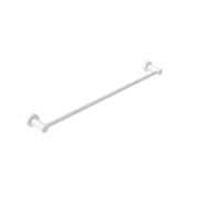 Nero Mecca single towel rail 600mm matte white by Tilemall, wall-mounted bathroom accessory