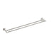 Nero Mecca Double Towel Rail 800mm Brushed Nickel