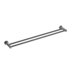 Nero Mecca Double Towel Rail 800mm Gun Metal