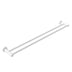 Nero Mecca Double Towel Rail 800mm Matte White