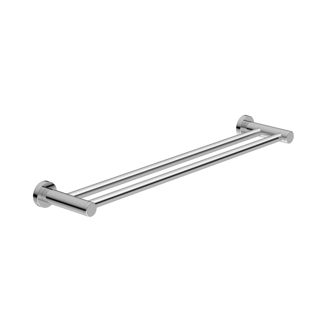 Nero Dolce Double Towel Rail 600mm Chrome Bathroom Accessories Nero   