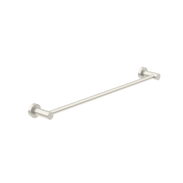 Nero Dolce Single Towel Rail 800mm Brushed Nickel Bathroom Accessories Nero   