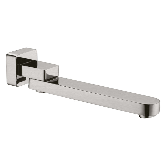 Nero Bianca Swivel Bath Spout Brushed Nickel Bath Spout Nero   