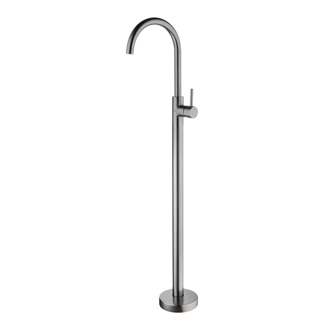 Nero Floormount Mixer Gun Metal Shower Nero   