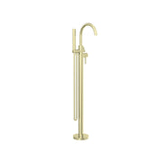 Nero Shower Nova brushed gold floormount bath mixer with handshower by Tilemall