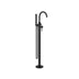 Nero Round Floormount Mixer With Handshower Matte Black