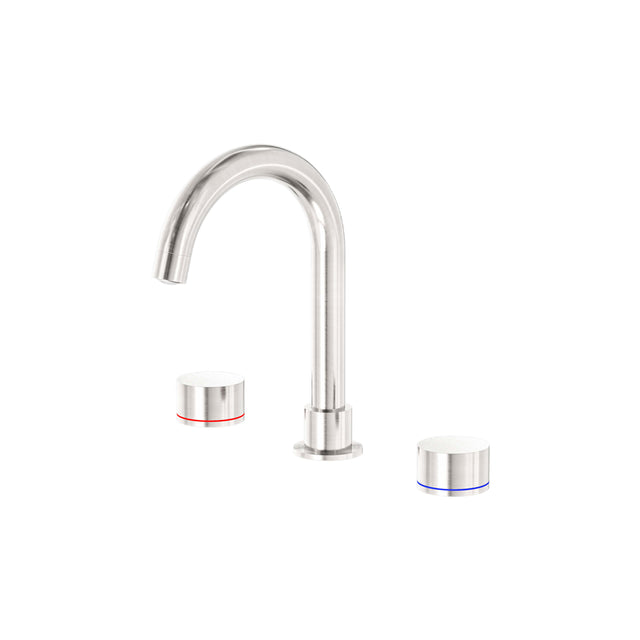 Nero Kara Basin Set Brushed Nickel Tapware Nero   