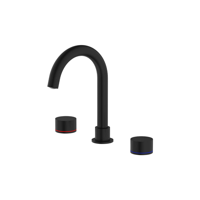 Nero Kara Basin Set Matte Black Tapware Nero   