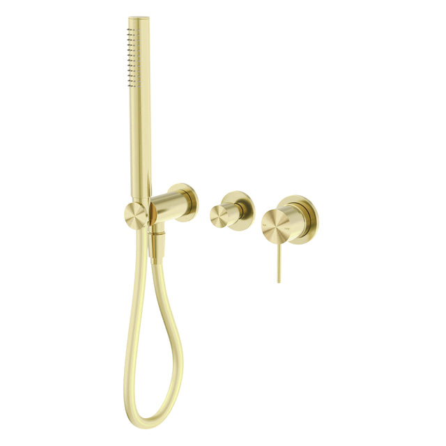 Nero Mecca Shower Mixer Divertor Systerm Separate Back Plate Brushed Gold Shower Nero   