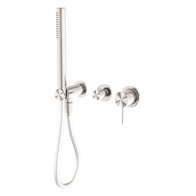 Nero Mecca Shower Mixer Divertor Systerm Separate Back Plate Brushed Nickel Shower Nero   