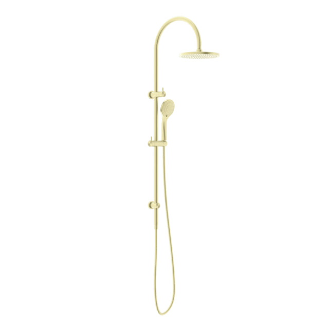 Nero Mecca Twin Shower With Air Shower Brushed Yellow Gold Shower Nero   