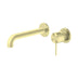 Nero Mecca Wall Basin/Bath Mixer Separete Back Plate 230mm Brushed Gold