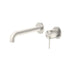 Nero Mecca Wall Basin/Bath Mixer Separete Back Plate 230mm Brushed Nickel