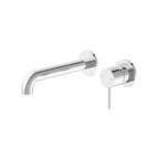 Nero Mecca Wall Basin/Bath Mixer Separete Back Plate 230mm Chrome