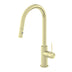 Nero Mecca Pull Out Sink Mixer With Vegie Spray Function Brushed Yellow Gold
