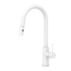 Nero Mecca Pull Out Sink Mixer With Vegie Spray Function Matte White