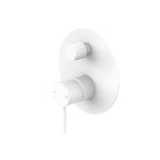 Nero Mecca Shower Mixer With Divertor Matte White