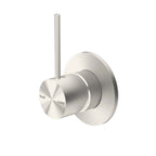 Nero Mecca Shower Mixer Handle Up Brushed Nickel