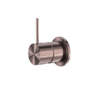 Nero Mecca Shower Mixer 60mm Handle Up Plate Brushed Bronze