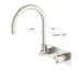 Nero Mecca Wall Basin/Bath Mixer Swivel Spout Handle Up Brushed Nickel