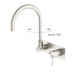 Nero Mecca Wall Basin/Bath Mixer Swivel Spout Brushed Nickel