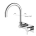 Nero Mecca Wall Basin/Bath Mixer Swivel Spout Chrome