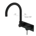 Nero Mecca Wall Basin/Bath Mixer Swivel Spout Matte Black