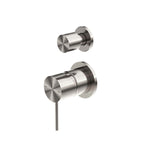 Nero Mecca Shower Mixer With Divertor Separate Back Plate Brushed Nickel
