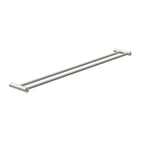 Nero New Mecca Double Towel Rail 800mm Brushed Nickel