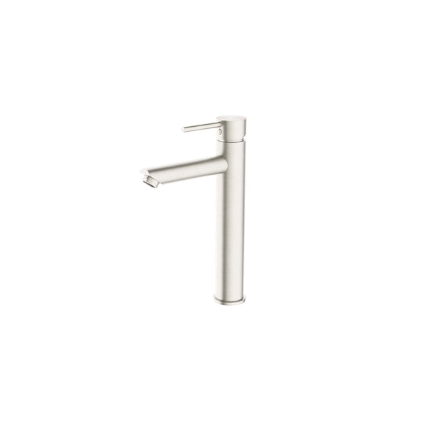 Nero Dolce Tall Basin Mixer Brushed Nickel Tapware Nero   