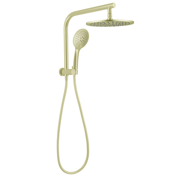 Nero Dolce 2 In 1 Shower Brushed Yellow Gold Shower Nero   