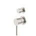 Nero Dolce Shower Mixer With Divertor Separate Back Plate Brushed Nickel
