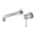 Nero Opal Wall Basin/Bath Mixer Brushed Nickel