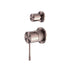 Nero Opal Shower Mixer With Divertor Separate Plate Brushed Bronze