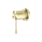 Nero Opal Shower Mixer With 60mm Plate Brushed Yellow Gold
