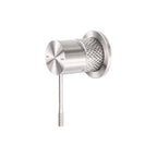 Nero Opal Shower Mixer With 60mm Plate Brushed Nickel